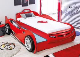 CARBED Кровать-машина Coupe с выдвижной кроватью Red 20.03.1306.00 в Курагино - kuragino.katalogmebeli.com | фото