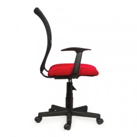 Кресло BRABIX Spring MG-307 (красно-черный) в Курагино - kuragino.katalogmebeli.com | фото 3