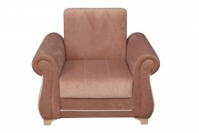 Кресло для отдыха "Порто" (велюр киви корица / микровельвет крем) в Курагино - kuragino.katalogmebeli.com | фото 8