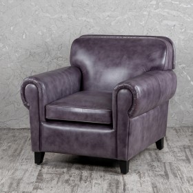 Кресло кожаное Элегант (Фиолетовый) в Курагино - kuragino.katalogmebeli.com | фото