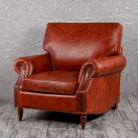 Кресло кожаное Лофт Аристократ (кожа буйвола) в Курагино - kuragino.katalogmebeli.com | фото