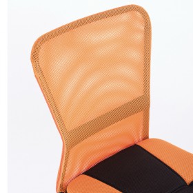 Кресло компактное BRABIX Smart MG-313 (черный, оранжевый) в Курагино - kuragino.katalogmebeli.com | фото 4