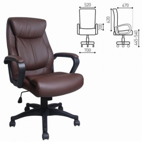 Кресло офисное BRABIX Enter EX-511 (коричневый) в Курагино - kuragino.katalogmebeli.com | фото 1