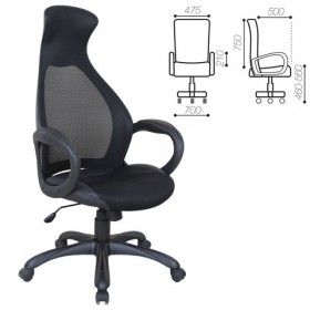 Кресло офисное BRABIX Genesis EX-517 (черное) в Курагино - kuragino.katalogmebeli.com | фото