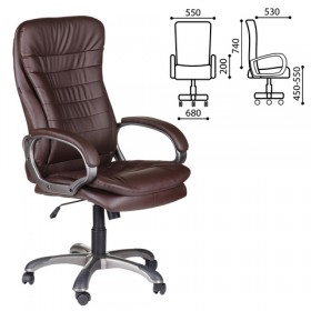 Кресло офисное BRABIX Omega EX-589 (коричневое) в Курагино - kuragino.katalogmebeli.com | фото