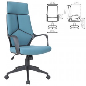 Кресло офисное BRABIX Prime EX-515 (голубая ткань) в Курагино - kuragino.katalogmebeli.com | фото