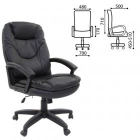 Кресло офисное BRABIX Trend EX-568 (черный) в Курагино - kuragino.katalogmebeli.com | фото