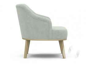 Кресло отдыха Комфорт-5 низкая спинка (бесцветный лак/FRESCA BRILLIANT) в Курагино - kuragino.katalogmebeli.com | фото 2