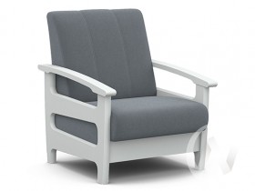 Кресло для отдыха Омега (снег лак/CATANIA SILVER) в Курагино - kuragino.katalogmebeli.com | фото