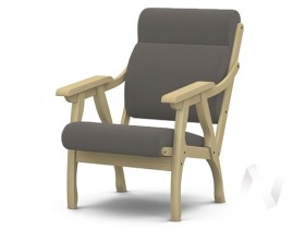 Кресло Вега-10 (бесцветный лак/ULTRA STONE) в Курагино - kuragino.katalogmebeli.com | фото 1