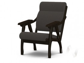 Кресло Вега-10 (венге лак/ULTRA GRAFIT) в Курагино - kuragino.katalogmebeli.com | фото 1