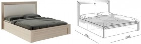 Кровать 1,6 Глэдис (М32) с подъемным механизмом Распродажа в Курагино - kuragino.katalogmebeli.com | фото 2