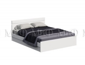 Кровать Нэнси New 1,4м (Белый/белый глянец) в Курагино - kuragino.katalogmebeli.com | фото