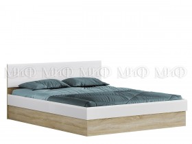 Кровать с подъемным механизмом 1,4 спальня Фортуна (Дуб сонома/белый глянец) в Курагино - kuragino.katalogmebeli.com | фото