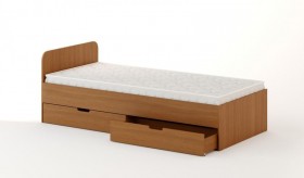 Кровать с ящиками 900 (Бук темный) в Курагино - kuragino.katalogmebeli.com | фото