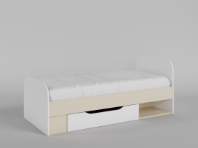 Кровать Санни 1650х750 (Белый/корпус Клен) в Курагино - kuragino.katalogmebeli.com | фото