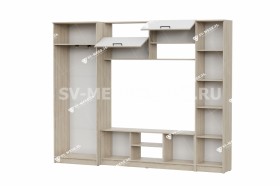 Мебель для гостиной МГС 3 Исполнение 1 Дуб Сонома / Белый в Курагино - kuragino.katalogmebeli.com | фото 3