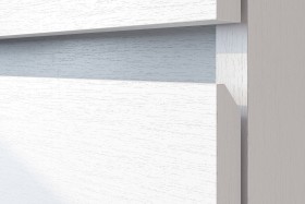 Модульная система "Токио" Тумба прикроватная Белый текстурный / Белый текстурный в Курагино - kuragino.katalogmebeli.com | фото 4