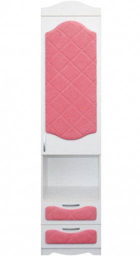 Пенал с ящиками серии Иллюзия 89 Розовый в Курагино - kuragino.katalogmebeli.com | фото