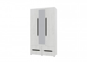 Шкаф 3-х створчатый с ящиками и зеркалом Вега (Прованс) в Курагино - kuragino.katalogmebeli.com | фото