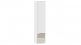 Шкаф для белья комбинированный «Сканди» Дуб Гарден/Белый/Глиняный серый в Курагино - kuragino.katalogmebeli.com | фото