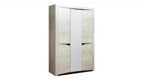 Шкаф для одежды "Лючия" (3-х дв.) (венге / белый) в Курагино - kuragino.katalogmebeli.com | фото