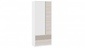 Шкаф для одежды комбинированный «Сканди» Дуб Гарден/Белый/Глиняный серый в Курагино - kuragino.katalogmebeli.com | фото