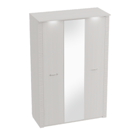 Шкаф трехдверный Элана Бодега белая в Курагино - kuragino.katalogmebeli.com | фото