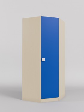 Шкаф угловой (угловая секция) Скай (Синий/корпус Клен) в Курагино - kuragino.katalogmebeli.com | фото