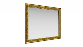 Зеркало навесное "Айрум"/(дуб кальяри / профиль: золото с орнаментом) в Курагино - kuragino.katalogmebeli.com | фото
